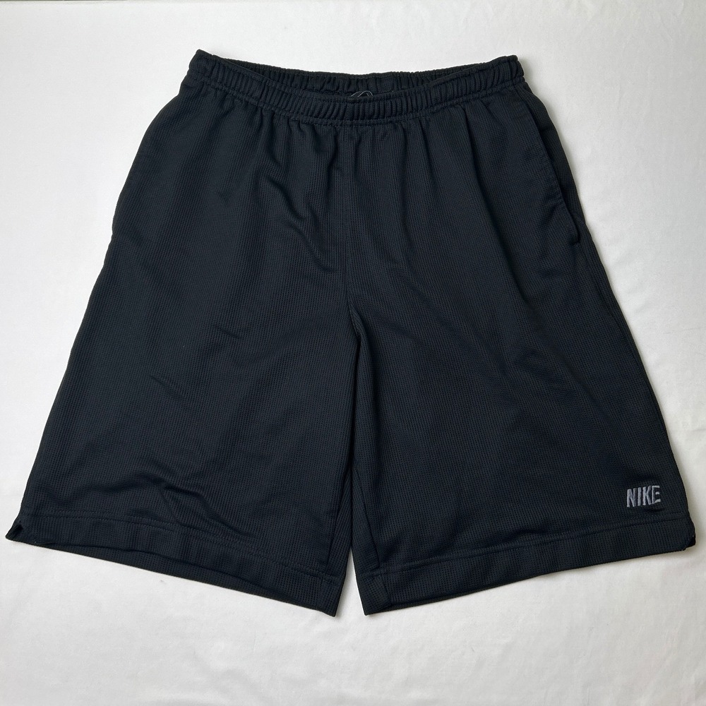 Nike Mens Mesh Athletic Training Basketball Shorts Size XL Black Sporty Active
